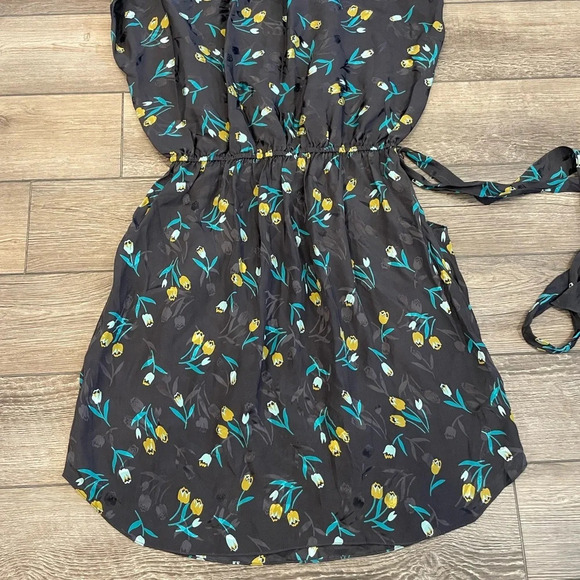 Rebecca Taylor Women's Grey and Gold Dress size 0 - Picture 10 of 12